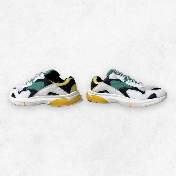 SNKR Project Park Avenve Men's Casual Sneakers Green Yellow‎ Size 12 SNKR1807 - Picture 4 of 11